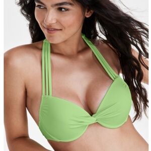 NWT Salt + Cove Juniors' Strappy Underwire Push-up Bikini Top,